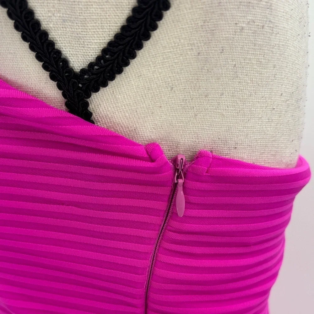 UEC Neon pink ribbed strapless mini dress from Express size 4 worn once